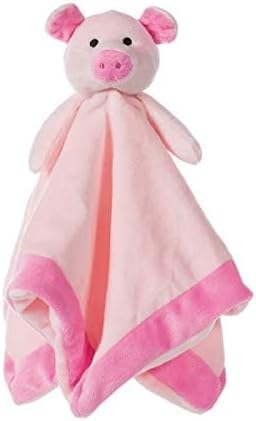 Apricot Lamb Stuffed Animals Security Blanket Pink Pig Infant Nursery Character Blanket Luxury Snuggler Plush (Pink Pig, 14 Inches)...