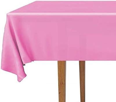 DecorRack 2 Rectangular Tablecloths BPA-Free Plastic, 54 x 108 inch, Dining Table Cloth, Rectangle Table Cover for Parties, Picnic, Camping and Ou...