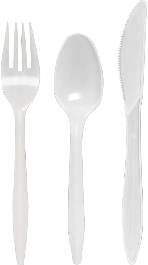 Genuine Joe-GJO58926 Fork/Knife/Spoon Utensil Kit - White (Pack of 250)...