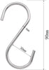10-Pack S Shaped Hooks Heavy-Duty Genuine Solid Polished Stainless Steel Hanging Hooks,Kitchen Spoon Pot Hanging Hooks Hangers Clothes Storage Rac...