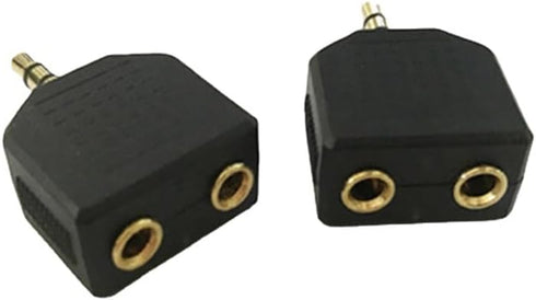 3.5mm Headphone Y Splitter, 1 Male to 2 Female Audio Jacks, Ideal for All Media Players & Audio Devices with 3.5 mm Port (2 Pack)......