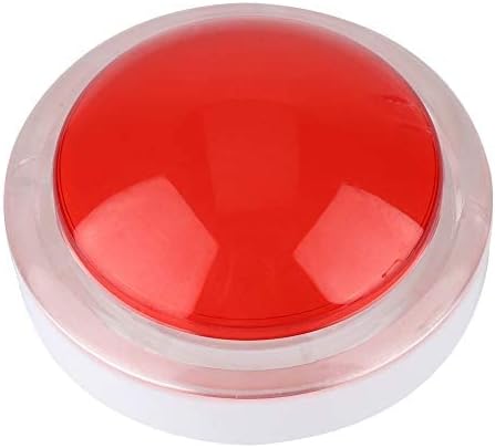 Socobeta Wear-Resisting Lightweight ABS Game LED Light Big Round for Video Game(red)...