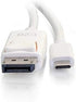 C2G USB Adapter, USB C to Display Port, 4K, 30Hz, White, 12 Feet (3.65 Meters), Cables to Go 26882...