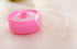 2 Pcs Baby After-Bath Powder Puff Sponge Box Kit Dispensor DIY Make up Cosmetic Loose Powder Jar Container Case (Pink)...