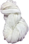 Chiffon Sari Silk Ribbon in Dyeable Ivory Skeins - Dyeable Yarn - 30 Yards - white undyed (Pack of 1)......
