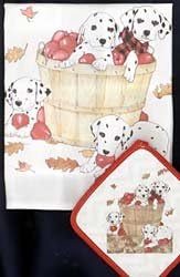 Dalmatian Dish Towel & Potholder...