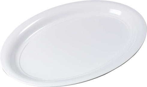 Carlisle FoodService Products Displayware Plastic Catering Platter 21" x 15" White...