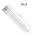 10 Pack 40ml Clear Plastic Test Tubes with Screw Caps Multi- Purpose Plastic Vials Containers for Scientific Experiments, Party, Decorate The Hous...