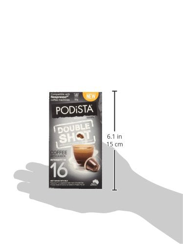 Podista Nespresso Compatible Capsules Double Shot Pods - Extra Intense - 10 Pod Package...