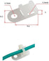 120 Set Cable Zip Tie Mounts Kit with 6" Zip Ties, White Cable Tie Base and Tapping Screw - Wire Cable Clips Organizer Holders Clamps....