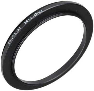 Fotodiox 58mm - 67mm, 58-67mm Macro Close-up Reverse Ring, Anodized Black Metal Ring, for Nikon, Canon, Sony, Olympus, Pentax, Panasonic, Samsung ...