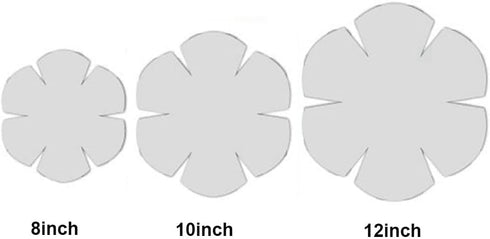 3Pcs 3size Bowl Wrap Template Sewing Pattern Template Quilting Patchwork Ruler DIY Craft Sewing Tools(White)...