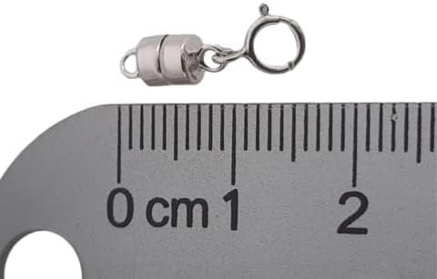 925 Sterling Silver Magnetic Clasp Converter 16.2mm Spring Ring for Necklaces or Bracelets by CRAFT WIRE...