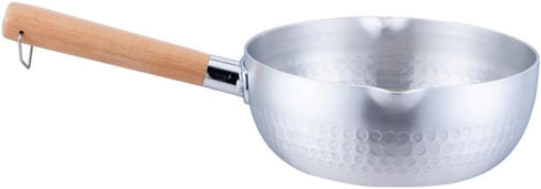 Hemoton Nonstick Saucepan Stainless Steel Yukihira Pan Small Sauce Pot Traditional Japanese Saucepan with Wooden Handle for Ramen Tempura Milk 20c...