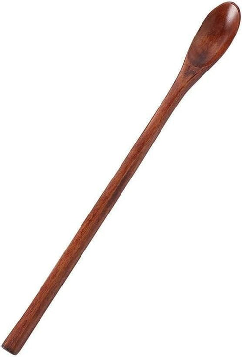 Honey Dipper Stick -Natural Wood Long Handle Spoons for Coffee, Tea Stirring Spoons -Dessert Iced Tea Cocktail Mixing Spoons for Home Kitchen -Che...