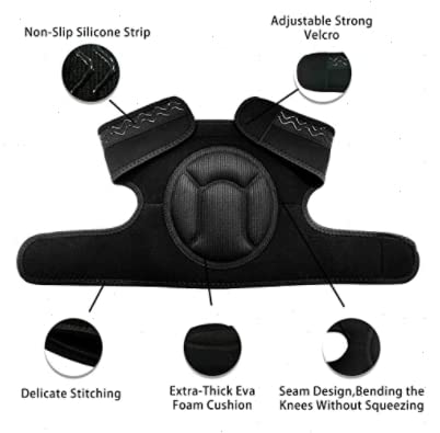 Men/Women Knee Pads for Cleaning,House Work,Scrubbing Floors,Gardening kneepad for Roofing Carpet Installations Welding,Adjustable Flooring Knee P...