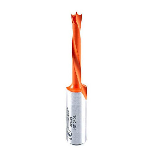 Amana Tool - 304005 Carbide Tipped Brad Pt. Boring Bit L/H 5mm Dia x 70mm Long x 10mm Sh...