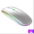 LED Rechargeable Slim Silent Mouse 2.4G Portable USB Optical Office Wireless Mouse (White)...