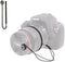 Foto&Tech Camera Lens Cap Leash with Elastic String, Compatible with Universal DSLR SLR Evil Mirrorless Cameras Video (1 Piece)...