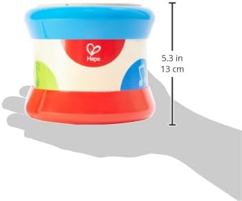 (Baby Drum) - Hape Baby Drum Colourful Rolling Drum Musical Instrument Toy For Toddlers, Rhythm & Sound Learning, Battery Powered (E0333)...