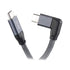 cablecc 10Gbps USB-C USB 3.1 Type C Gen2 Male Data Video 100W Cable 90 Degree Left Right Angled with E-Marker 50cm...