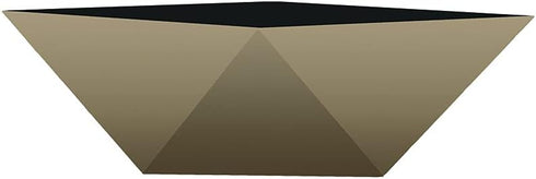 The HC Companies 6 Inch Deco Faceted Plastic Succulent Bowl - Decorative Indoor Planter with Drainage Hole, Artisan Taupe...