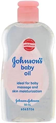 Johnson's Baby Massage Oil, 50 ml / 1.7 FL Oz - 3 Pack...