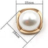 10pcs Round Pearl Buttons with Shank for Sewing Gold Button Crafts for Clothes Shirts Suits Coats Sweaters Wedding Dress Clothing Decorations (Squ...