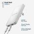Flat 2-Port USB C Wall Charger, Ultra Slim Dual Power Adapter with Type-C Cable (20W) Fast Charging for iPhone 15, Pro Max/Samsung Galaxy Models (...