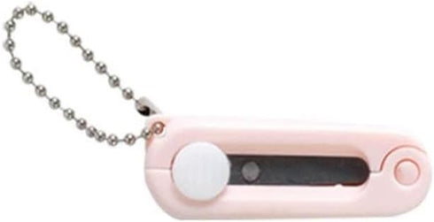 Pink Folding Scissors Safe Portable Travel Scissors Foldable Telescopic Cutter Pocket Mini Scissor with Keychain for Cutting, Scrapbooking, Crafti...
