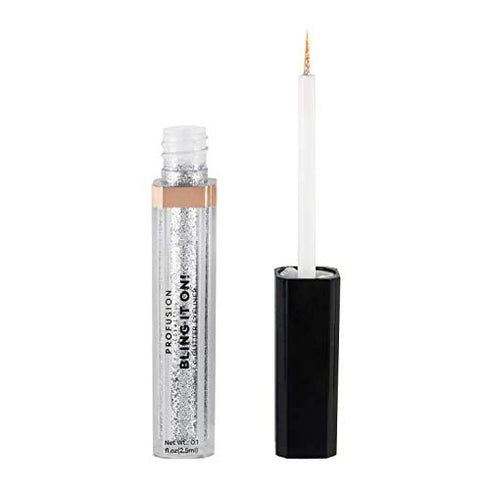 Profusion Cosmetics Bling It On! Glitter Eyeliner With Multi-Dimensional Glitter (Crystal Diamond)...