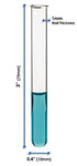 EISCO 48PK Test Tubes, 3ml - Borosilicate 3.3 Glass - 1mm Thick Walls, Beaded Rim - Superior Heat & Chemical Durability - 3" Tall, 0.4" Diameter...