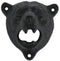 Kipokalor Wall Mounted Bottle Opener, Cast Iron Wall Mount Grizzly Bear Teeth Bite Bottle Opener ?Black Bear)...
