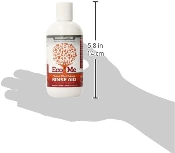 Eco-me Auto Dish Rinse Aid, Clear, Fragrance Free, 8 Fl Oz...