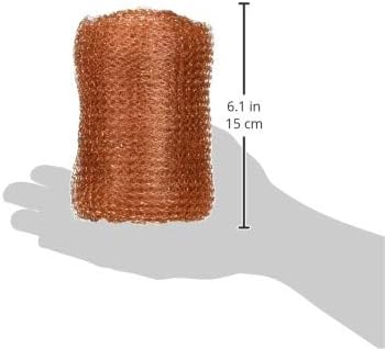 FlyBye Copper Mesh FlyByeMESH20 FlyBye Mesh for Pests and Bird Control, 20 ft, Small...