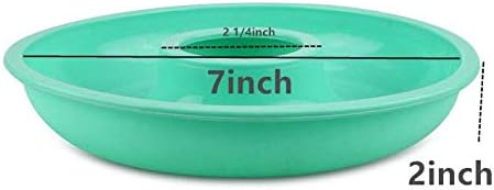 7 Inch Silicone Baking Molds,Fluted Tube Cake Pans,Round Shape Non Stick Molds,Silicone Oven Safe Chocolate Mousse Dessert Baking Pan for jello, D...
