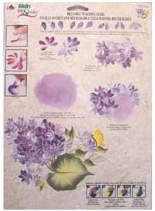 One Stroke 1165 Lilacs, Folk Art, Reusable Teaching Guide...