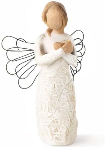 Willow Tree Remembrance Angel (Lighter Skin), Memories…Hold Each one Safely in Your Heart, A Gift to Express Sympathy, Comfort, Remembrance and He...