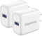 ?18W USB Charger 2-Pack??QC 3.0? Gigastone 18W 3A USB Charger Block Type-A Wall Charger, Qualcomm Certified QC3.0, Compatible with iPhone iPad, LG...