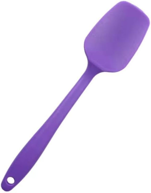 High Heat Flexible Silicone Spoon Spatula - 10.4in Seamless Baking Bowl Scraper and Cooking Scraper for Nonstick Cookware - Silicone Spatulas for ...