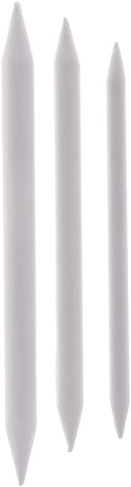 3 Sizes Blending Smudge Stump Stick Art Drawing Tools Deft Art Pencils, Drawing Pencils Sketch White Pens for Artists Students Beginner for Studen...