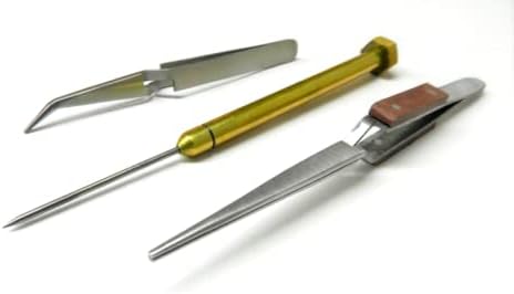 JTS Jewelry Soldering Tools Tweezers and Titanium Solder Pick Set of 3 Jewelry Making Tools...