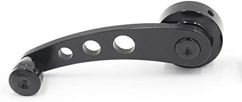 2Pcs Universal Car Window Handle Winder Riser Replacement Winder Crank Riser Window Handles Aluminum Alloy (Black)...