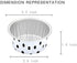KEISEN 5oz 3 2/5" Set of 24 Disposable Aluminum Foil Cups 125ml for Muffin Cupcake Baking Bake Utility Ramekin Cup (Spot)...
