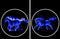 Animated Dynamic 3D Welcome Light Car Courtesy Door Led Projector Lamp Car (Galloping Horse - Blue)......