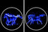 Animated Dynamic 3D Welcome Light Car Courtesy Door Led Projector Lamp Car (Galloping Horse - Blue)......