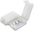 10 Pcs 3-Pin RGB LED Light Strip Connectors 10mm Wide Gapless LED Tape Light Clips Solderless Adapter Connectors for SMD 5050 Multicolor WS2811 WS...