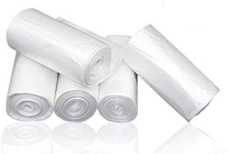 1.2 Gallon Small Trash Bags, Wastebasket Trash Bags for office, Home Waste Bin Trash Can Liners Pet Waste Bags Disposal Bags(Clear, 250 Counts/5 R...