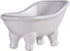 Ceramic White Clawfoot Bathtub Bar Soap Dish for Bathroom Shower Decorative Soap Dish Sponge Holder Shower Bar Soap Tray Container for Bathroom, K...