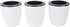 5.2“ Self Watering Planter White Flower Pot, 3 Pcs Medium Planter Pot, Mini Plant Pot, for All Plants, Herbs, African Violets, Succulents, Flowers...